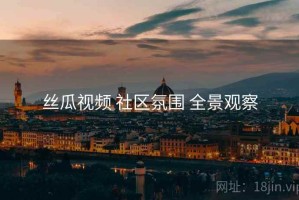 丝瓜视频 社区氛围 全景观察