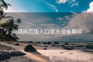 电鸽网页版入口官方设备解绑