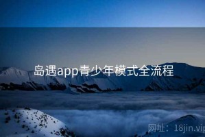 岛遇app青少年模式全流程