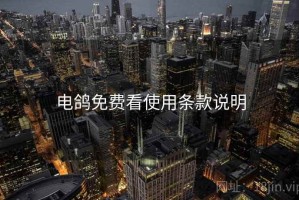 电鸽免费看使用条款说明