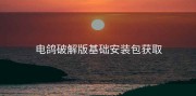 电鸽破解版基础安装包获取
