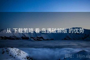 从 下载策略 看 岛遇破解版 的优势