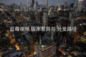蓝莓视频 版本差异与 分发路径