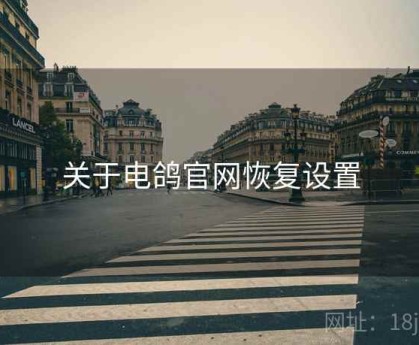 关于电鸽官网恢复设置