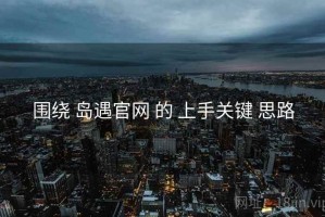 围绕 岛遇官网 的 上手关键 思路