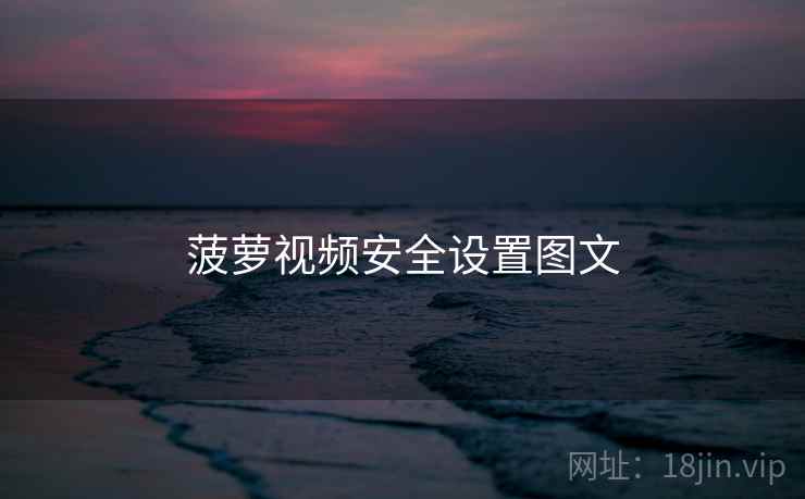 菠萝视频安全设置图文