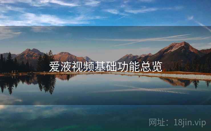 爱液视频基础功能总览