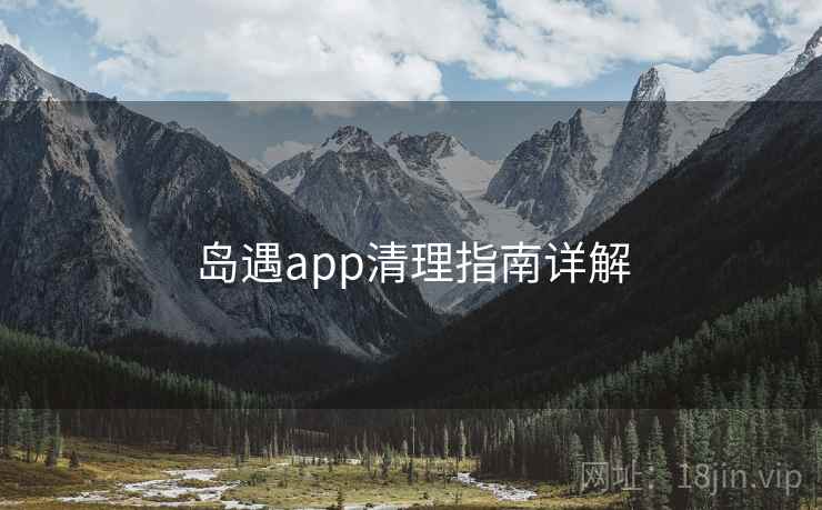 岛遇app清理指南详解