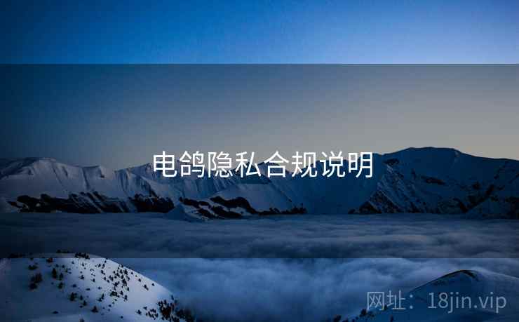 电鸽隐私合规说明