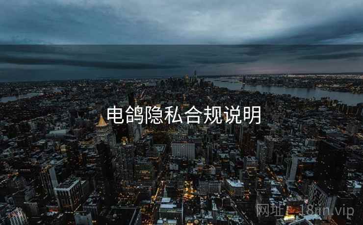 电鸽隐私合规说明