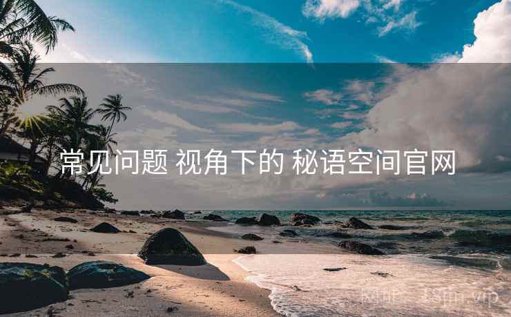 常见问题 视角下的 秘语空间官网